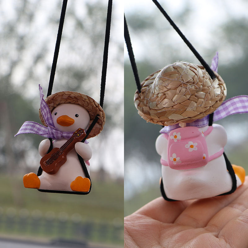 Swinging Duck Car Charm – Dashboard Vibe for Every Ride