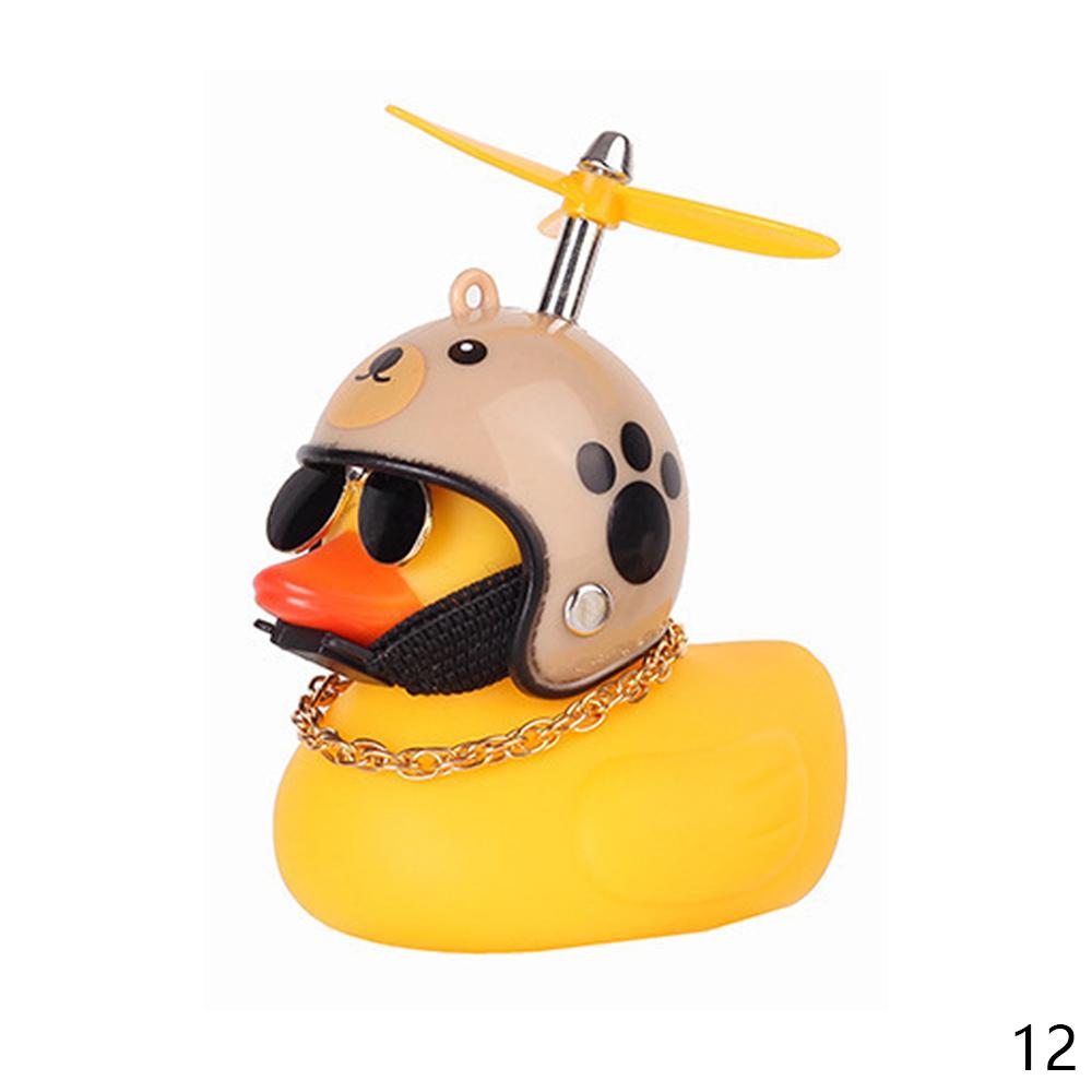 Mini Duck with Helmet – Car Dashboard or Bike Accessory