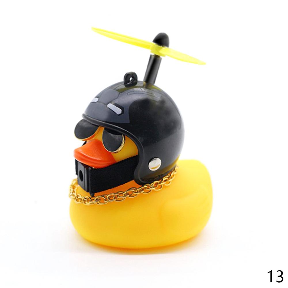Mini Duck with Helmet – Car Dashboard or Bike Accessory