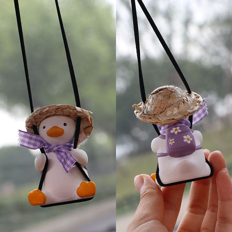 Swinging Duck Car Charm – Dashboard Vibe for Every Ride