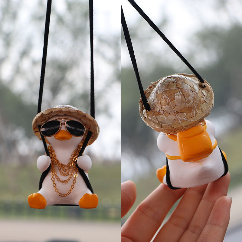 Swinging Duck Car Charm – Dashboard Vibe for Every Ride