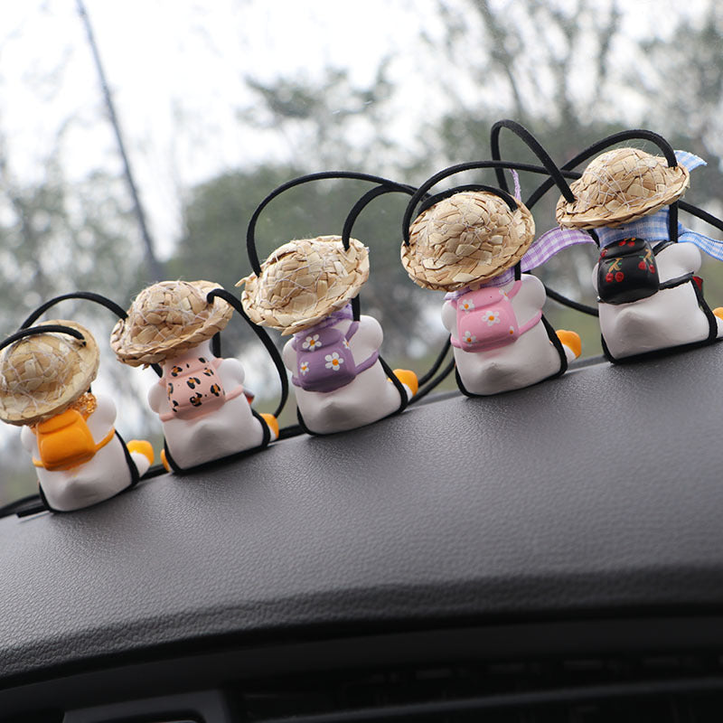 Swinging Duck Car Charm – Dashboard Vibe for Every Ride