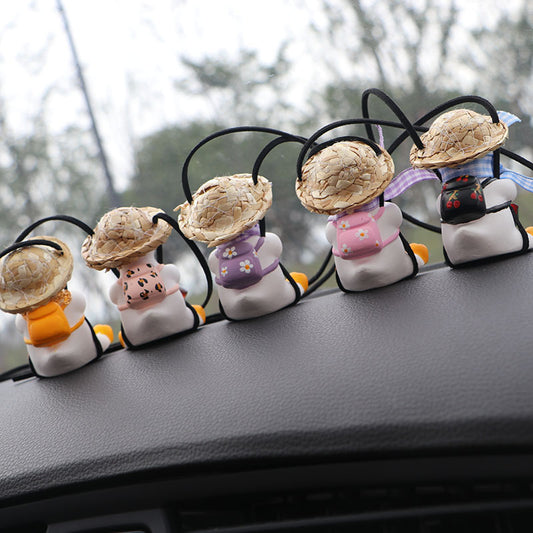 Swinging Duck Car Charm – Dashboard Vibe for Every Ride