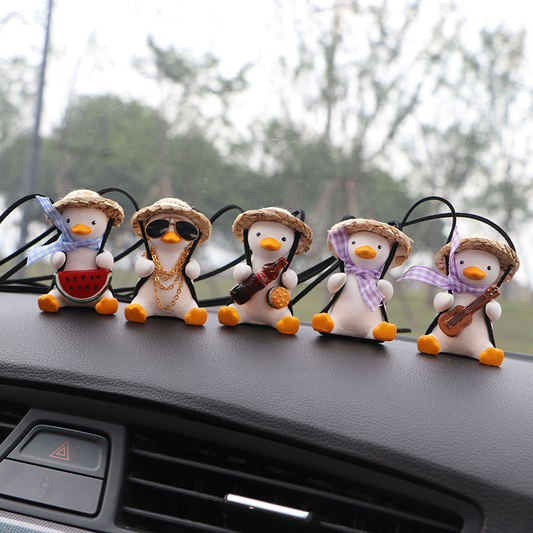 Swinging Duck Car Charm – Dashboard Vibe for Every Ride